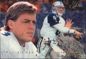 1995 Flair #51 Troy Aikman Front