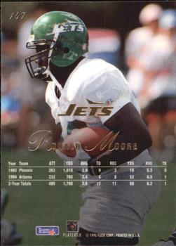 1995 Flair #147 Ronald Moore Back