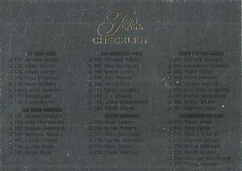 1995 Flair #220 Checklist Front
