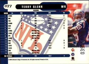 1999 Collector's Edge Supreme - Galvanized #077 Terry Glenn Back
