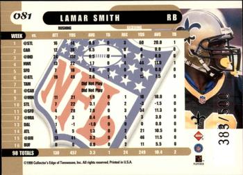 1999 Collector's Edge Supreme - Galvanized #081 Lamar Smith Back