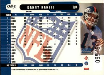1999 Collector's Edge Supreme - Galvanized #084 Danny Kanell Back