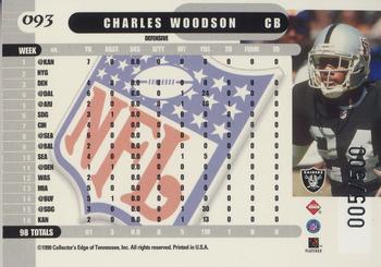 1999 Collector's Edge Supreme - Galvanized #093 Charles Woodson Back