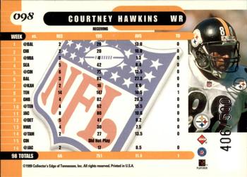 1999 Collector's Edge Supreme - Galvanized #098 Courtney Hawkins Back