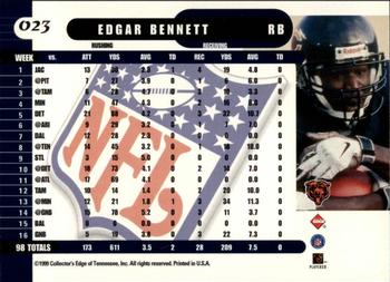 1999 Collector's Edge Supreme - Gold Ingot #023 Edgar Bennett Back