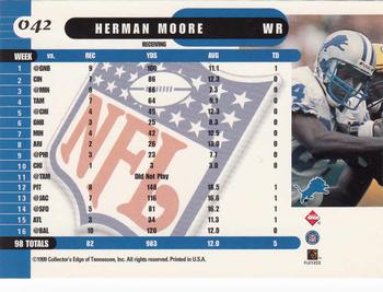 1999 Collector's Edge Supreme - Gold Ingot #042 Herman Moore Back