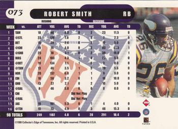 1999 Collector's Edge Supreme - Gold Ingot #073 Robert Smith Back