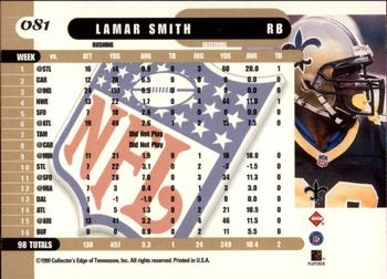 1999 Collector's Edge Supreme - Gold Ingot #081 Lamar Smith Back