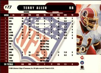 1999 Collector's Edge Supreme - Gold Ingot #127 Terry Allen Back