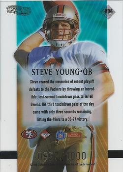 1999 Collector's Edge Supreme - Route XXXIII #R04 Steve Young Back