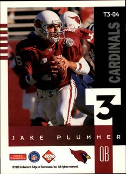 1999 Collector's Edge Supreme - T3 #T3-04 Jake Plummer Back