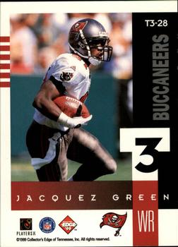 1999 Collector's Edge Supreme - T3 #T3-28 Jacquez Green Back