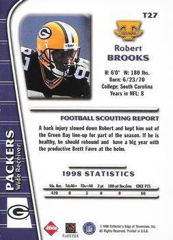 1999 Collector's Edge Triumph - Millennium Collection Red #T27 Robert Brooks Back