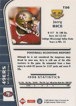 1999 Collector's Edge Triumph - Millennium Collection Red #T56 Jerry Rice Back