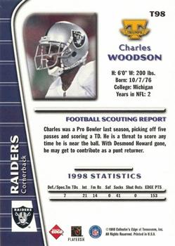 1999 Collector's Edge Triumph - Millennium Collection Red #T98 Charles Woodson Back