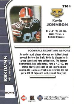 1999 Collector's Edge Triumph - Millennium Collection Red #T164 Kevin Johnson Back