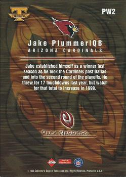 1999 Collector's Edge Triumph - Pack Warriors #PW2 Jake Plummer Back