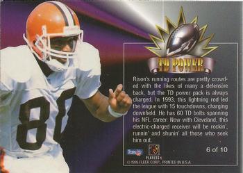 1995 Flair - TD Power #6 Andre Rison Back