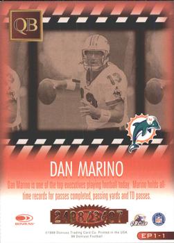 1999 Donruss - Executive Producers #EP1-1 Dan Marino Back