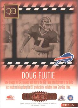 1999 Donruss - Executive Producers #EP1-6 Doug Flutie Back