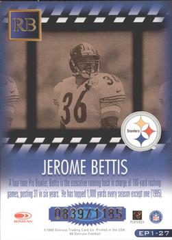 1999 Donruss - Executive Producers #EP1-27 Jerome Bettis Back