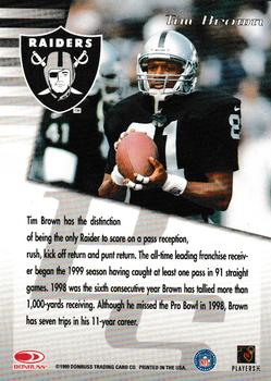 1999 Donruss - Private Signings #NNO Tim Brown Back