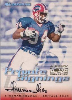 1999 Donruss - Private Signings #NNO Thurman Thomas Front