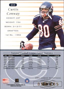 1999 Donruss - Stat Line Career #23 Curtis Conway Back
