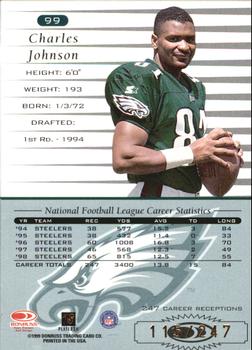 1999 Donruss - Stat Line Career #99 Charles Johnson Back