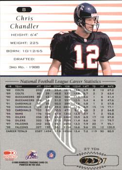 1999 Donruss - Stat Line Season #8 Chris Chandler Back