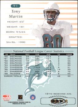 1999 Donruss - Stat Line Season #71 Tony Martin Back
