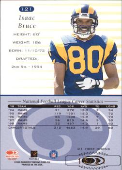 1999 Donruss - Stat Line Season #121 Isaac Bruce Back