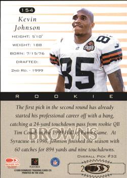 1999 Donruss - Stat Line Season #154 Kevin Johnson Back