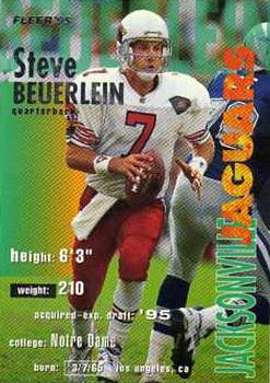 1995 Fleer #168 Steve Beuerlein Front