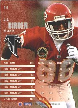 1995 Fleer #14 J.J. Birden Back
