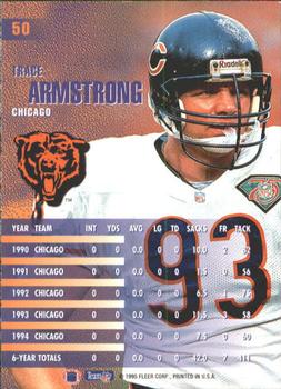 1995 Fleer #50 Trace Armstrong Back