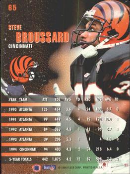 1995 Fleer #65 Steve Broussard Back