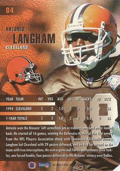 1995 Fleer #84 Antonio Langham Back