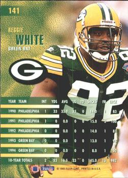 1995 Fleer #141 Reggie White Back