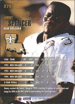 1995 Fleer #271 Jimmy Spencer Back