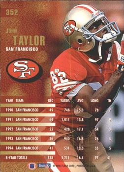 1995 Fleer #352 John Taylor Back