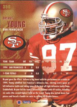 1995 Fleer #356 Bryant Young Back