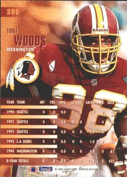 1995 Fleer #395 Tony Woods Back