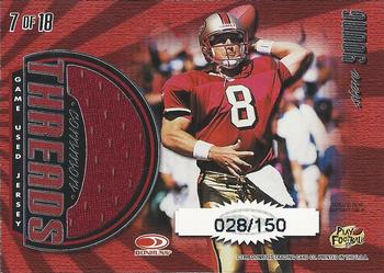 1999 Donruss Elite - Common Threads #7 Jerry Rice / Steve Young Back