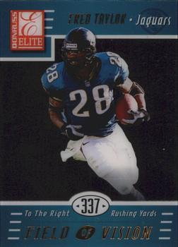 1999 Donruss Elite - Field of Vision #5c Fred Taylor Front