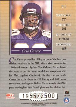 1999 Donruss - Elite Inserts #EL1 Cris Carter Back