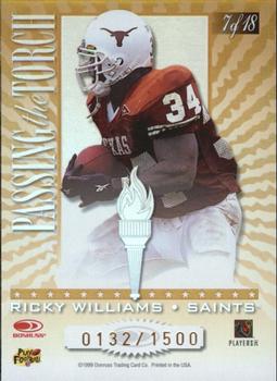 1999 Donruss Elite - Passing the Torch #7 Earl Campbell / Ricky Williams Back