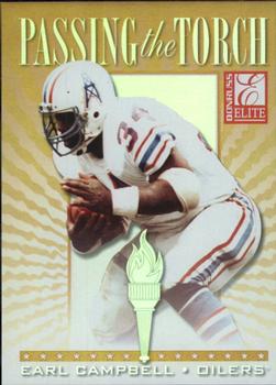 1999 Donruss Elite - Passing the Torch #7 Earl Campbell / Ricky Williams Front