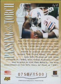 1999 Donruss Elite - Passing the Torch #8 Earl Campbell Back