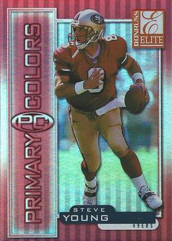 1999 Donruss Elite - Primary Colors Red #21 Steve Young Front